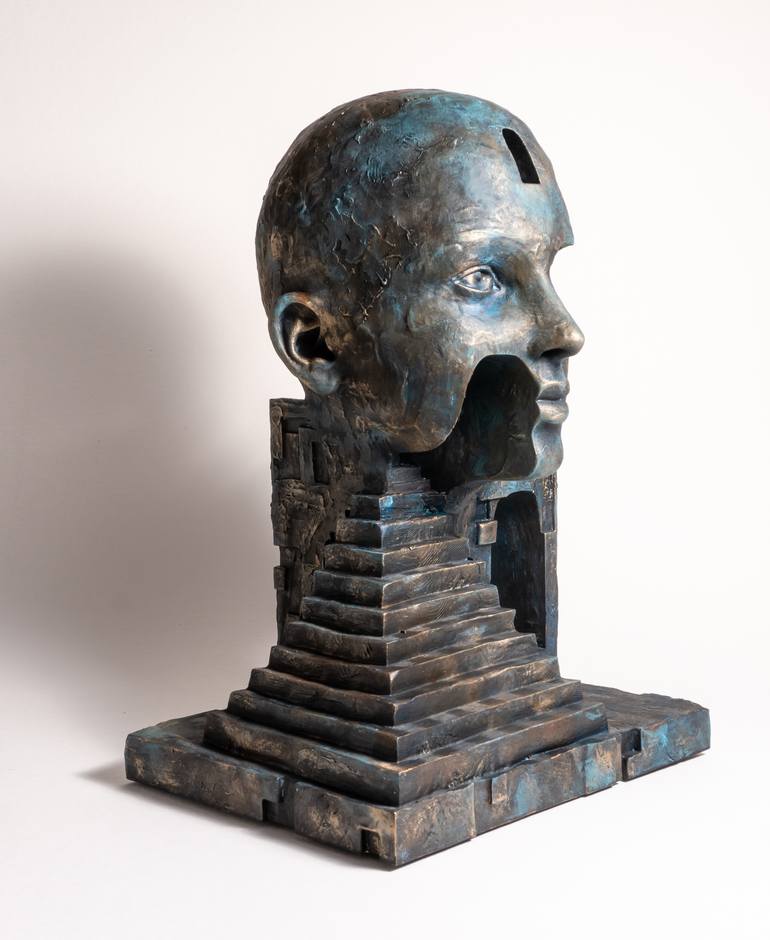 Original Symbolism Fantasy Sculpture by Yuriy Kraft