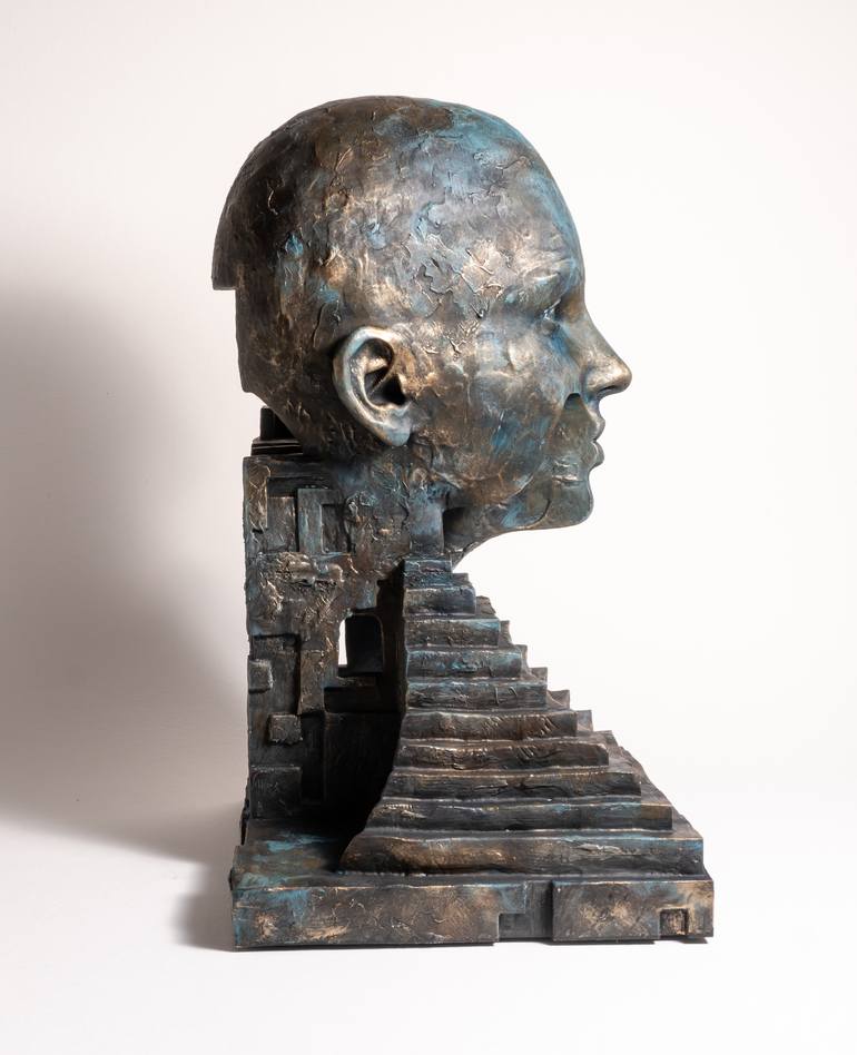Original Symbolism Fantasy Sculpture by Yuriy Kraft