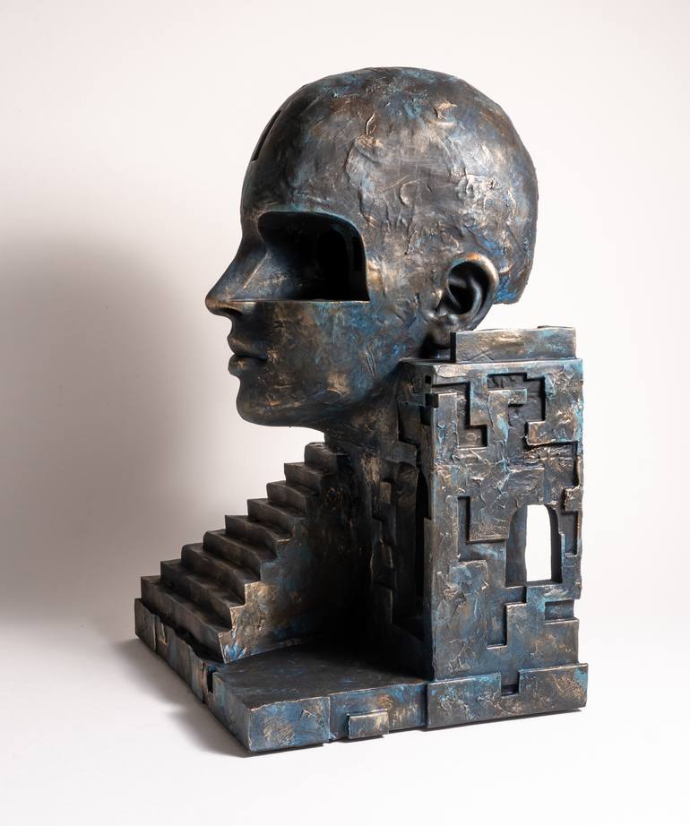 Original Symbolism Fantasy Sculpture by Yuriy Kraft