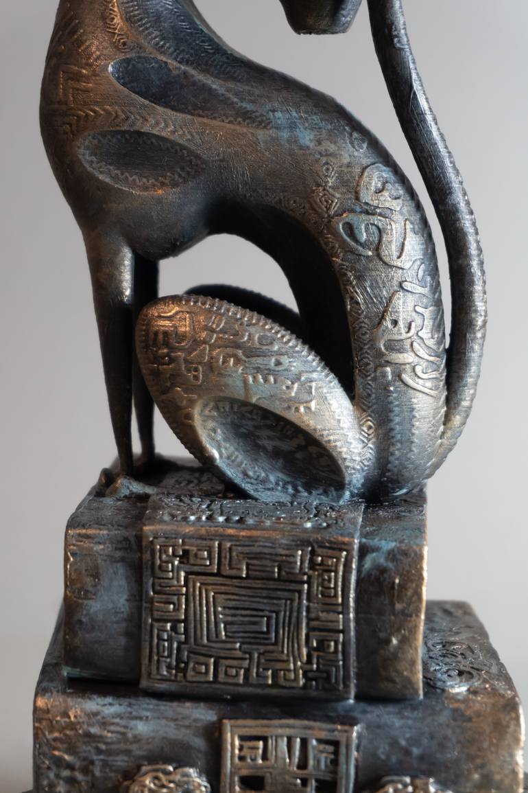 Original Symbolism Animal Sculpture by Yuriy Kraft