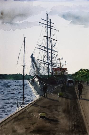 Print of Ship Paintings by Yuriy Kraft