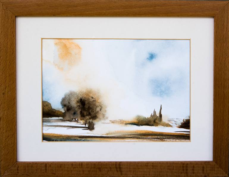 Original Impressionism Landscape Painting by Yuriy Kraft