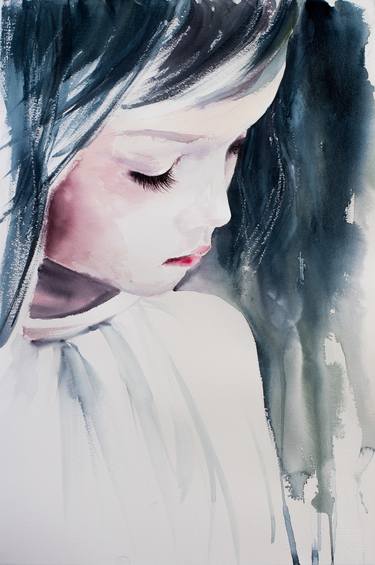 Original Portraiture Children Paintings by Yuriy Kraft