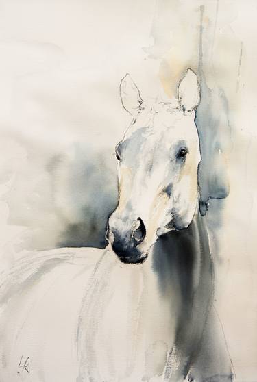 Original Impressionism Horse Paintings by Yuriy Kraft
