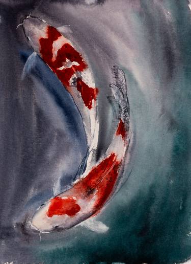 Print of Impressionism Fish Paintings by Yuriy Kraft