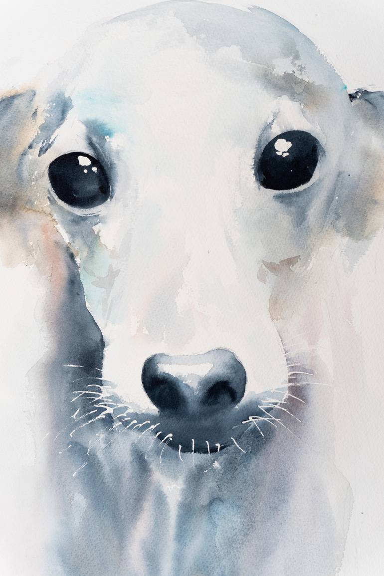 Original Impressionism Dogs Painting by Yuriy Kraft