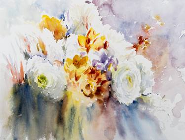 Original Impressionism Floral Paintings by Yuriy Kraft