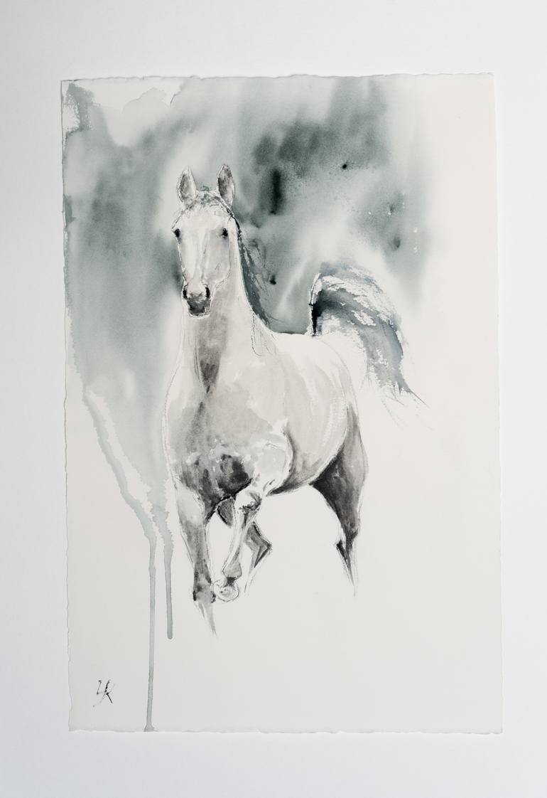 Original Horse Painting by Yuriy Kraft