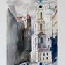 It is painted on beautifully heavy 300 g/m² watercolour Arches paper made in France from 100% cotton using professional Winsor&Newton watercolour.
Original painting, only one, handmade.

Signed on the front, the Certificate of Authenticity is included.