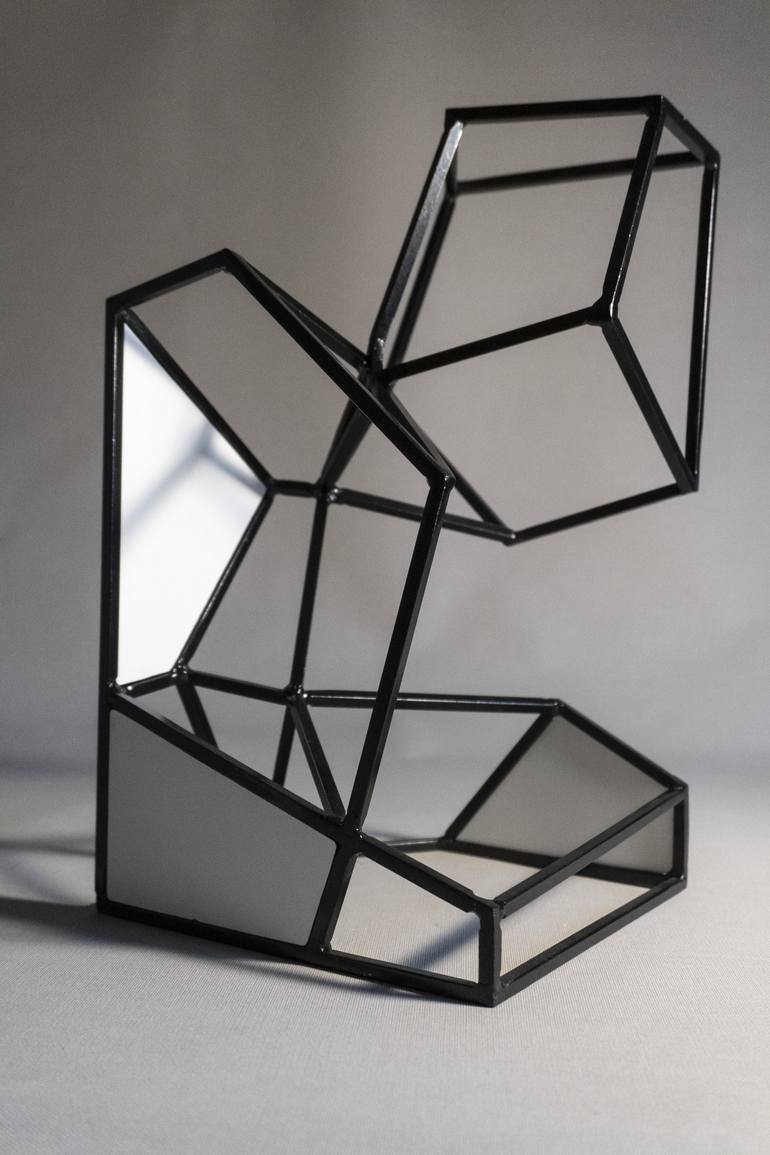 Original Abstract Geometric Sculpture by Yuriy Kraft