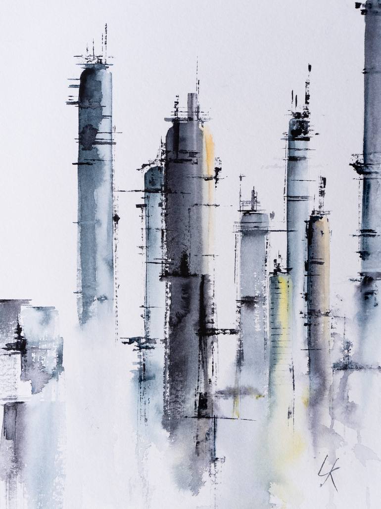 Print of Realism Architecture Paintings by Yuriy Kraft