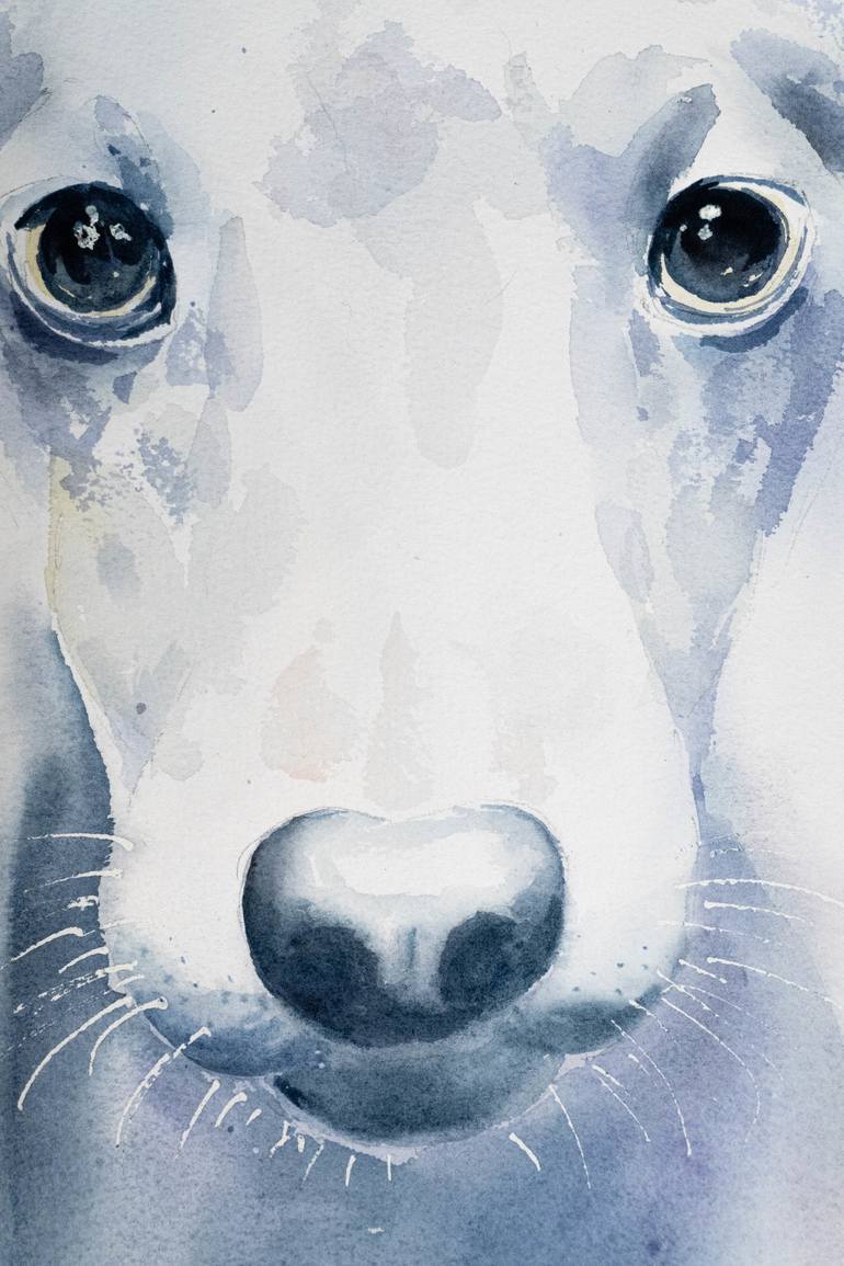 Original Realism Dogs Painting by Yuriy Kraft