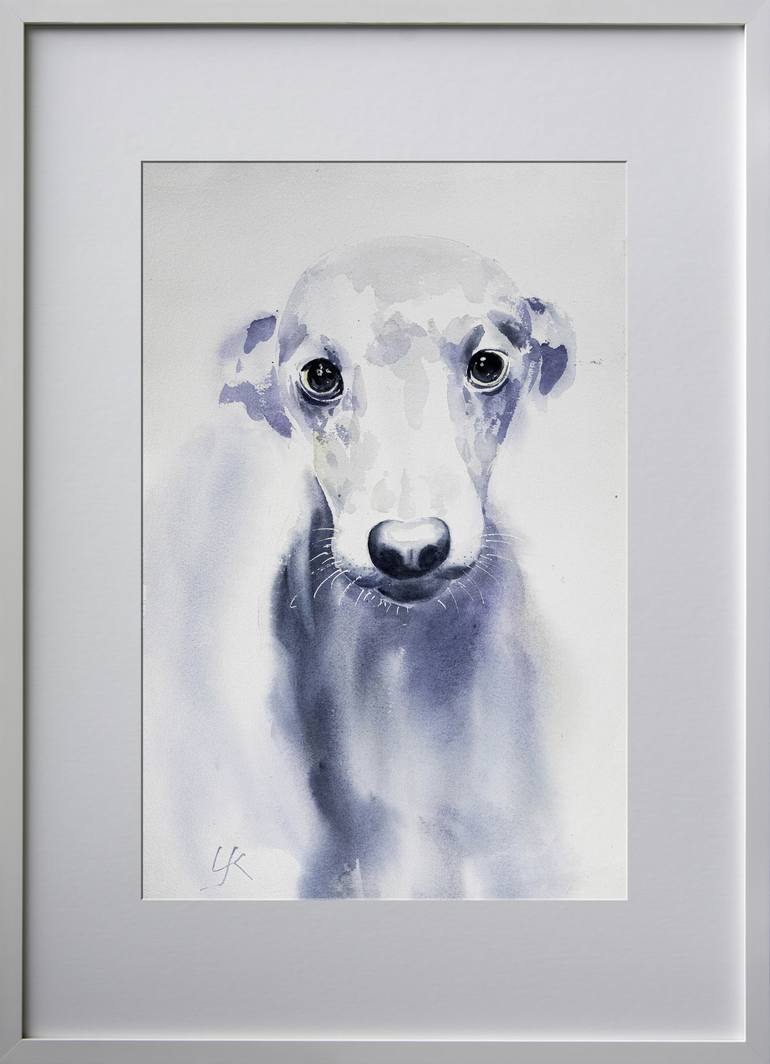 Original Realism Dogs Painting by Yuriy Kraft