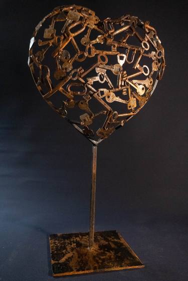 Original Expressionism Love Sculpture by Yuriy Kraft