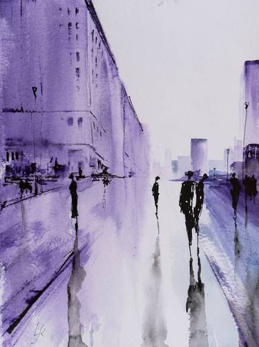 Original Impressionism Cities Paintings by Yuriy Kraft