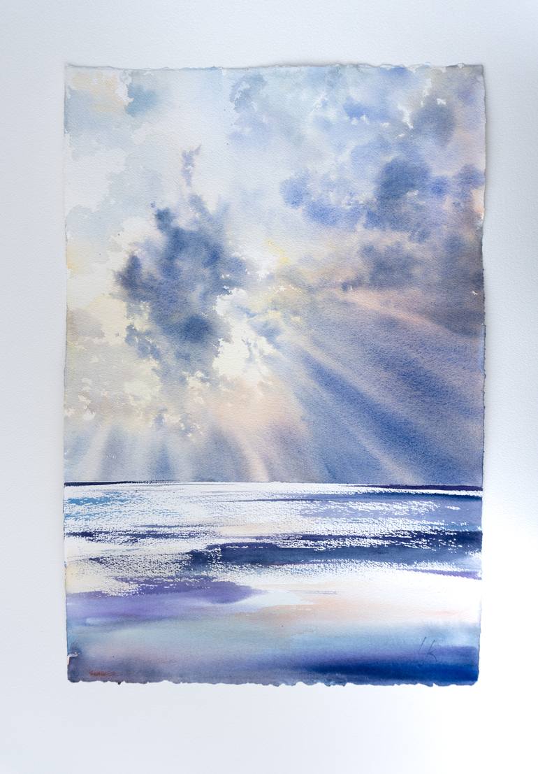 Original Impressionism Seascape Painting by Yuriy Kraft