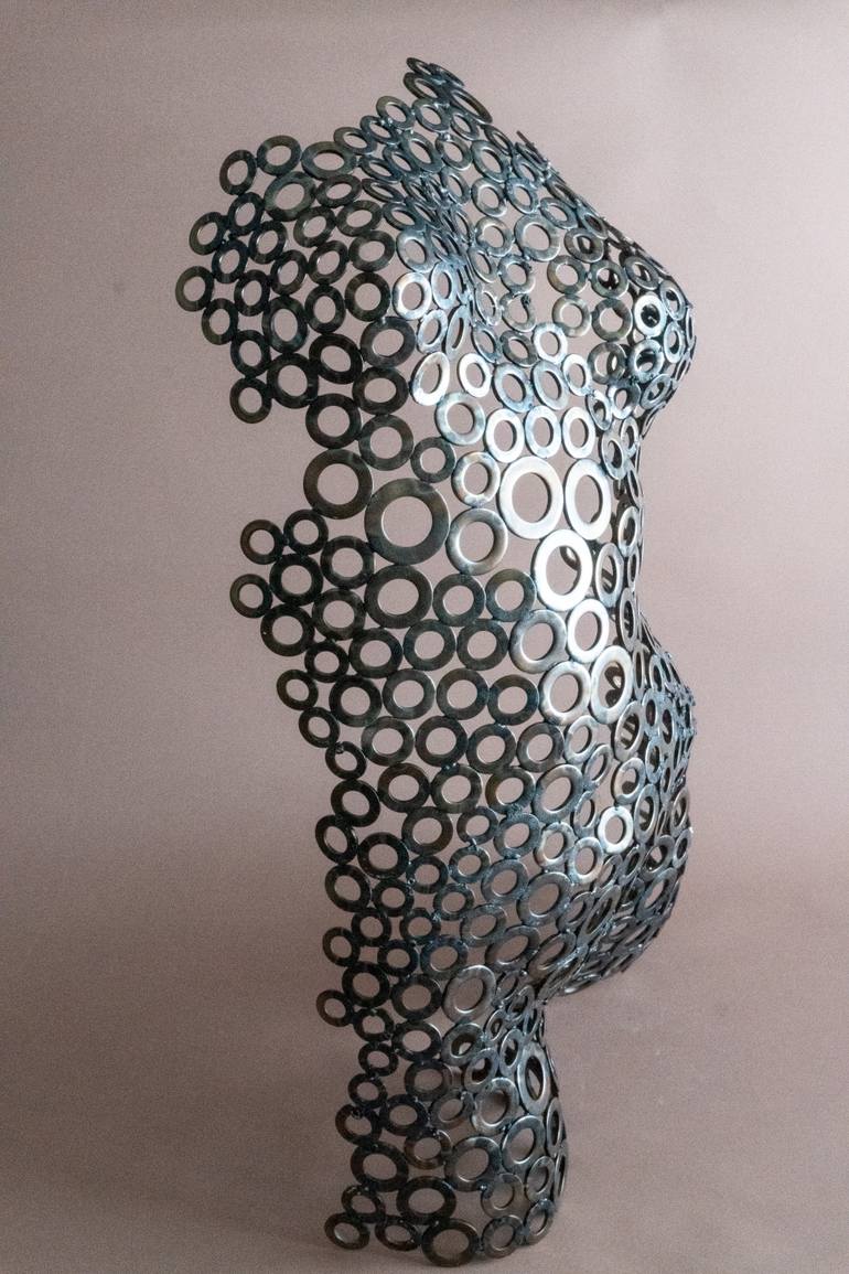 Original Art Deco Body Sculpture by Yuriy Kraft
