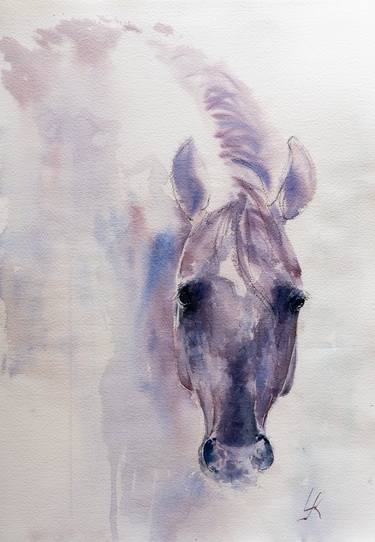 Original Impressionism Horse Paintings by Yuriy Kraft