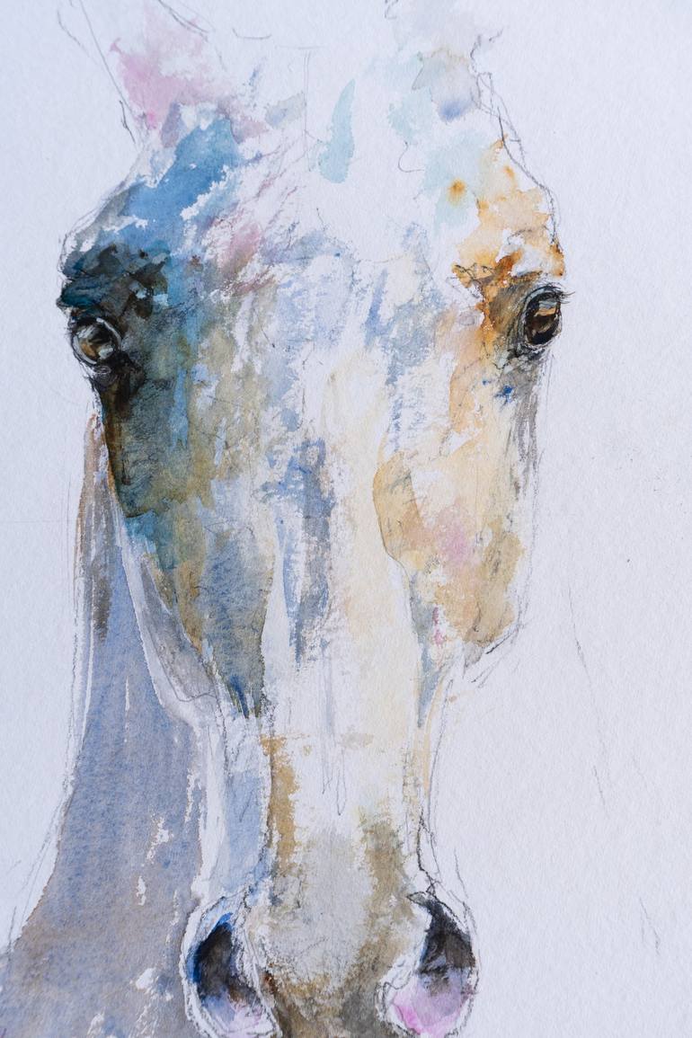 Original Figurative Horse Painting by Yuriy Kraft