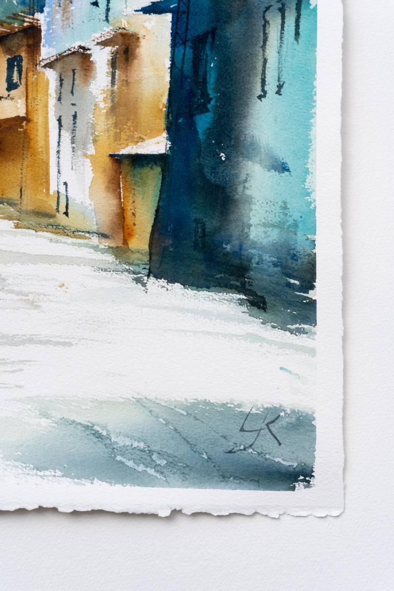 Original Impressionism Cities Painting by Yuriy Kraft