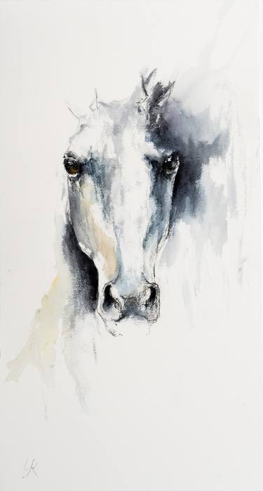 Print of Expressionism Horse Paintings by Yuriy Kraft