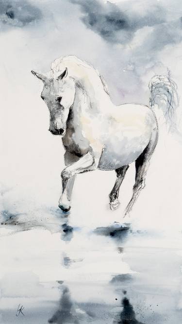 Print of Horse Paintings by Yuriy Kraft
