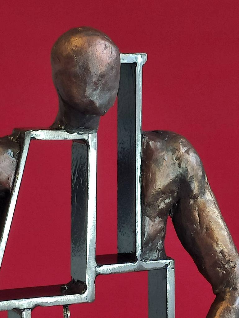 Original Figurative Men Sculpture by Yuriy Kraft