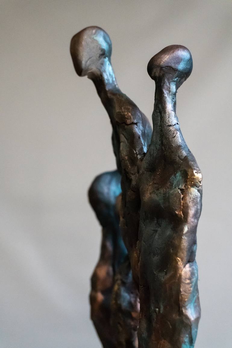 Original Abstract People Sculpture by Yuriy Kraft