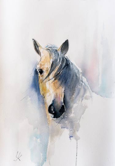 Original Impressionism Horse Paintings by Yuriy Kraft