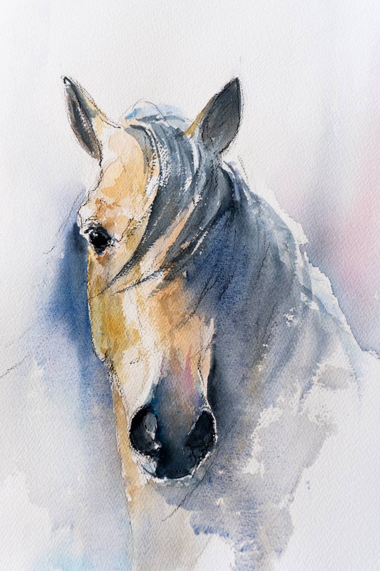 Original Horse Painting by Yuriy Kraft