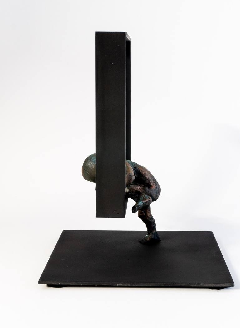 Original Figurative Children Sculpture by Yuriy Kraft