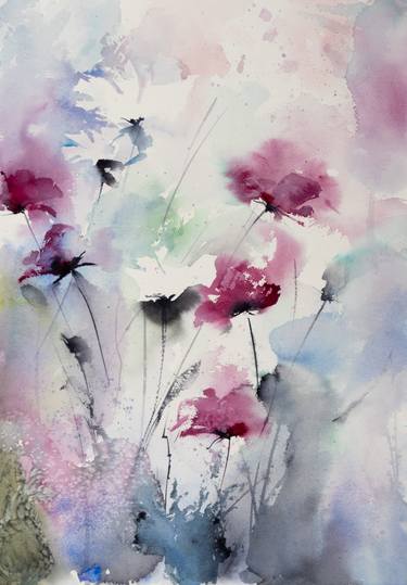 Print of Impressionism Floral Paintings by Yuriy Kraft