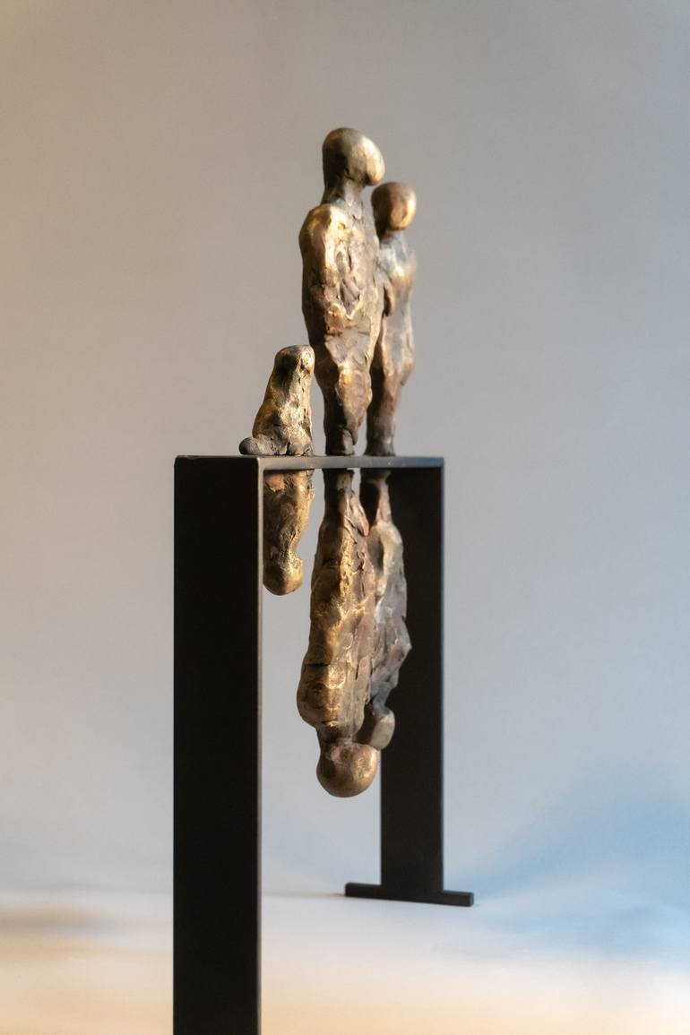 Original Art Deco People Sculpture by Yuriy Kraft