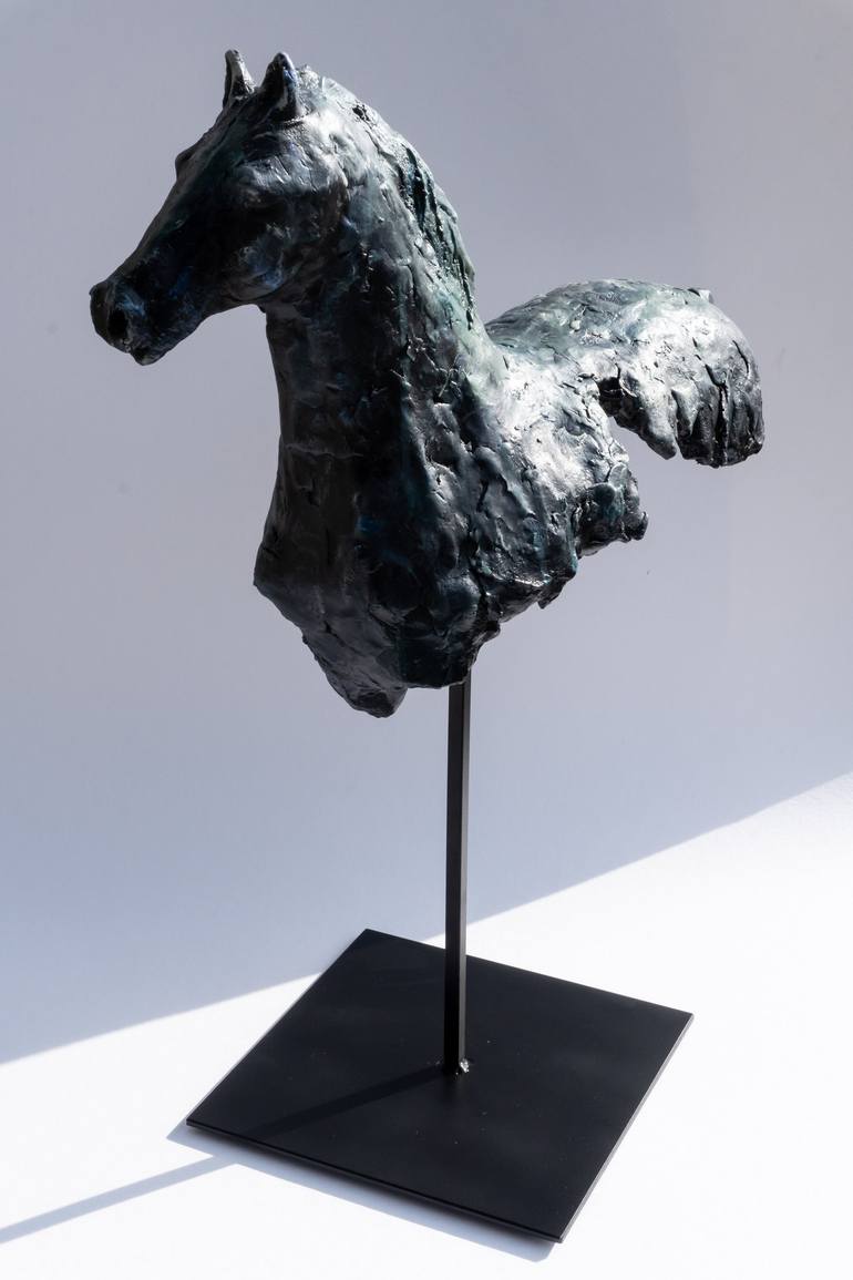 Original Fine Art Horse Sculpture by Yuriy Kraft