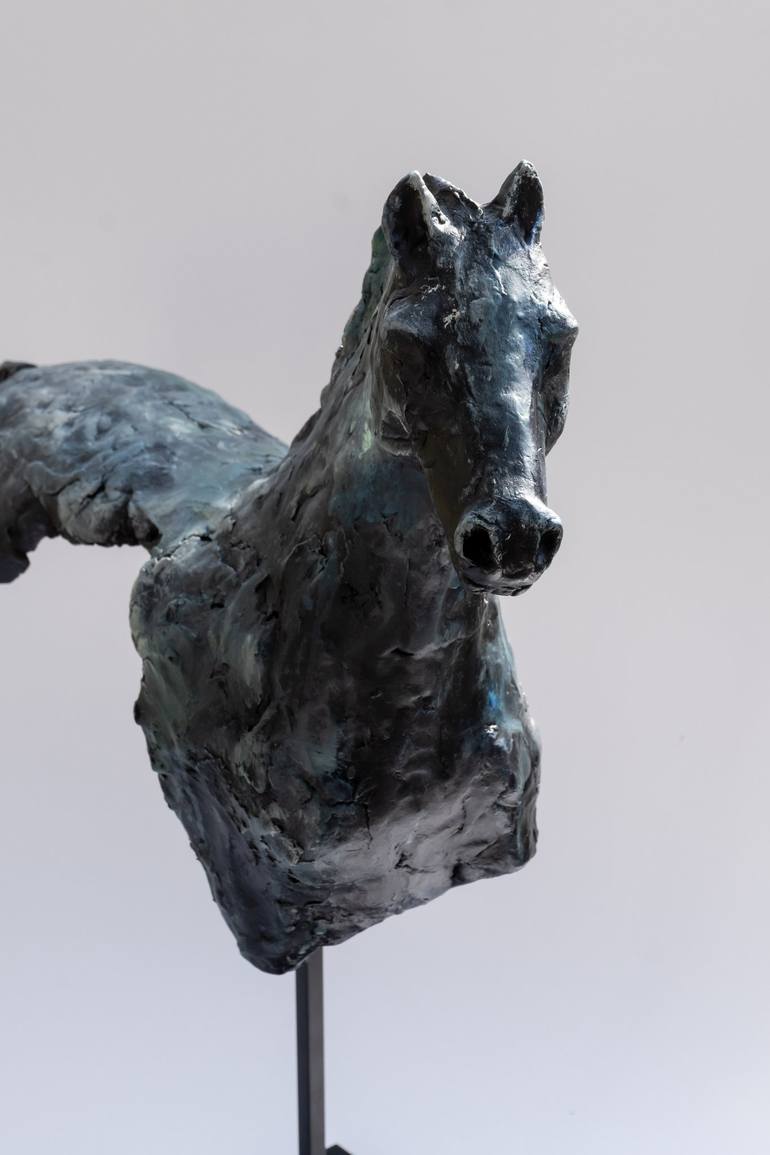 Original Fine Art Horse Sculpture by Yuriy Kraft