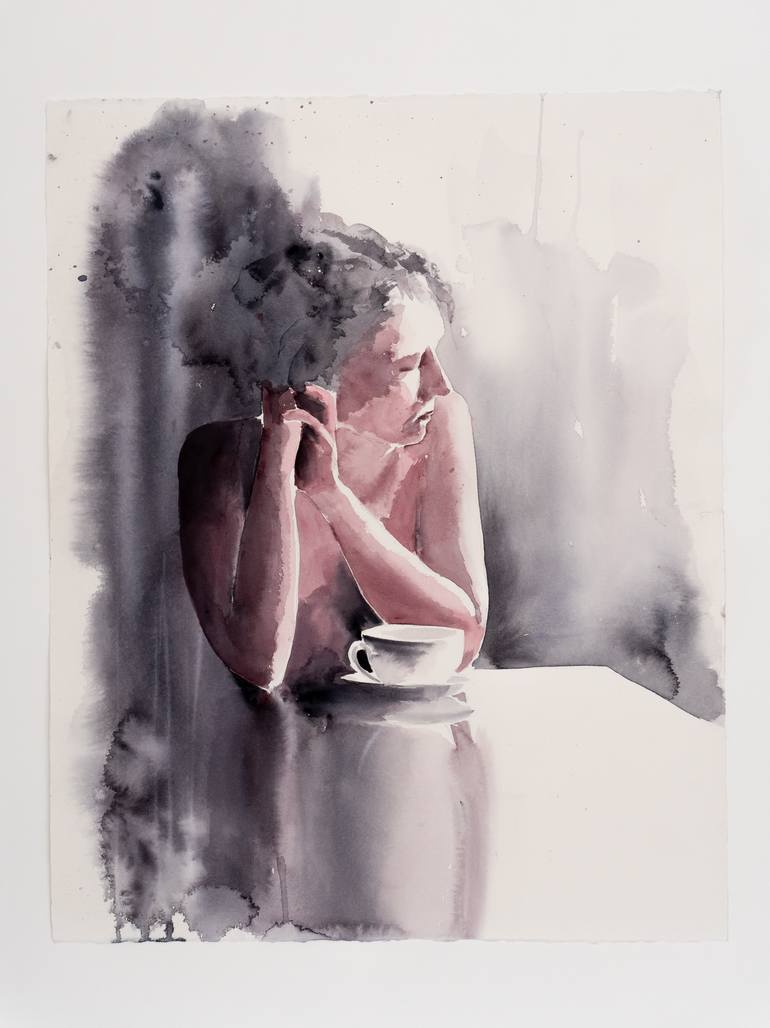 Original Impressionism Women Painting by Yuriy Kraft