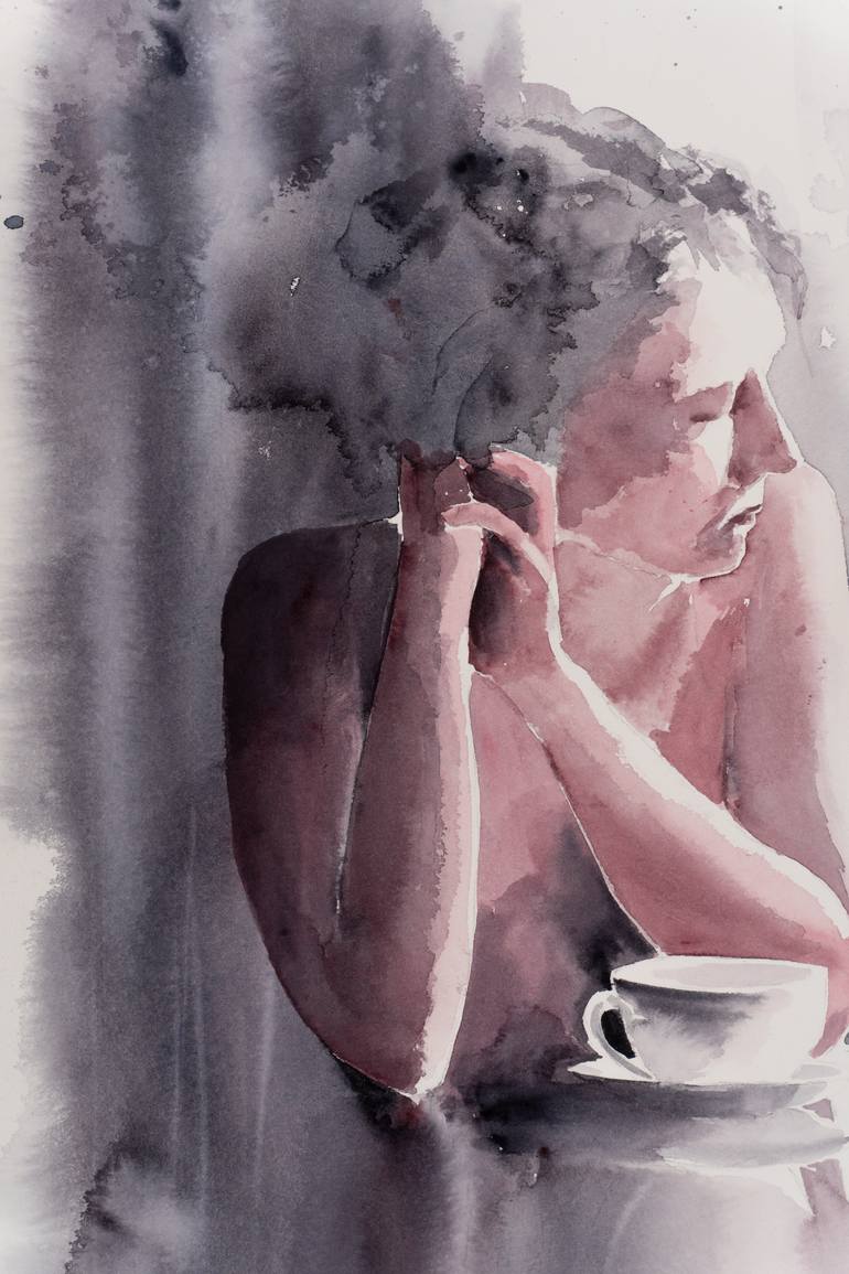 Original Impressionism Women Painting by Yuriy Kraft