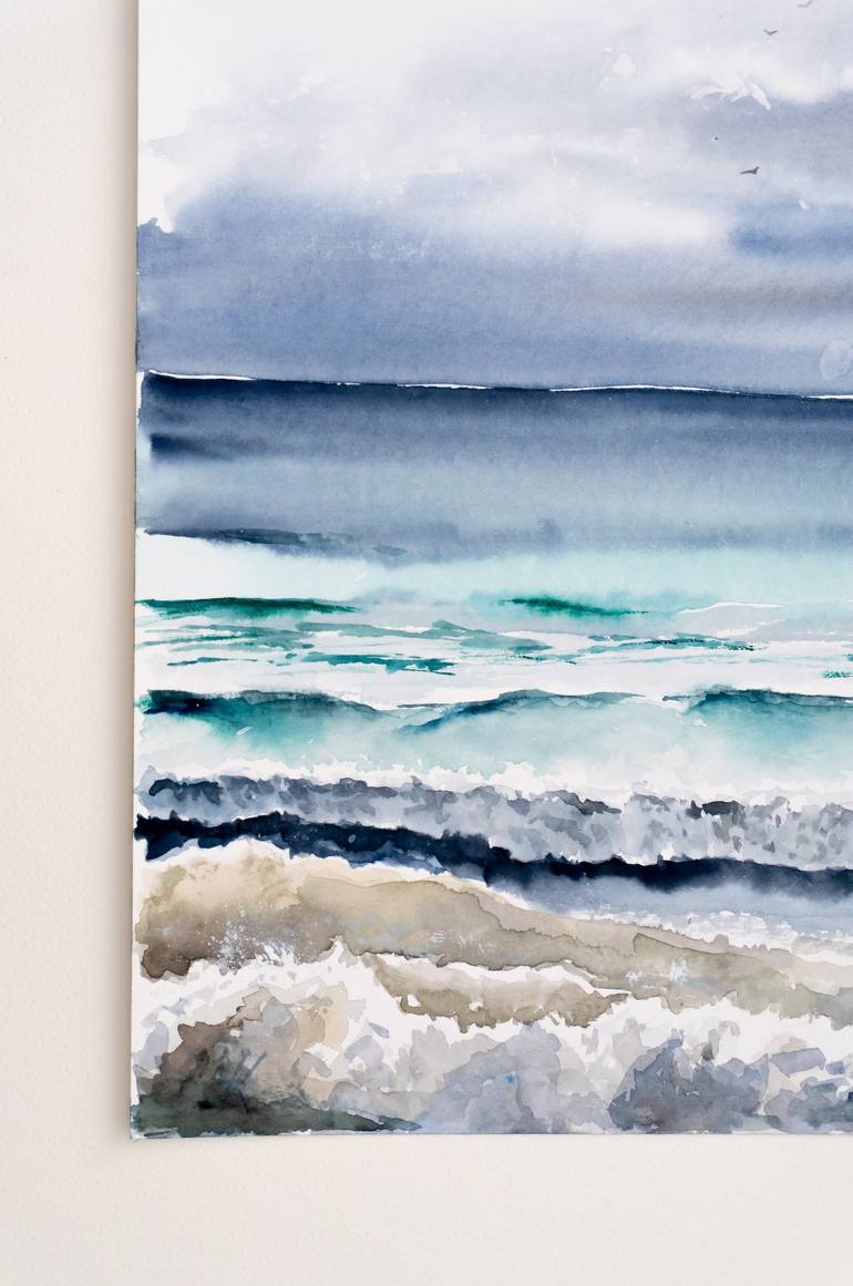 Original Impressionism Seascape Painting by Yuriy Kraft