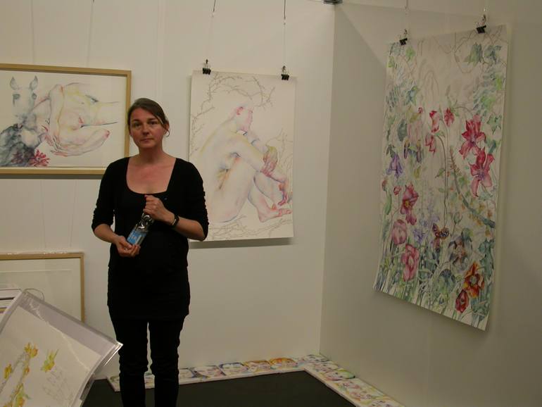 Original Figurative Floral Painting by Anita Salemink