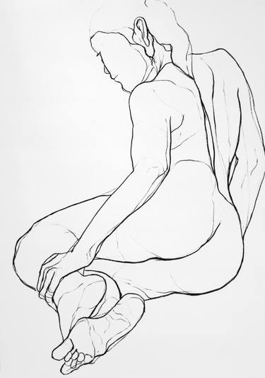 Original Figurative Body Drawings by Anita Salemink