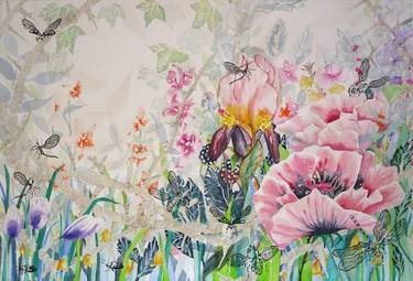 Original Figurative Floral Paintings by Anita Salemink