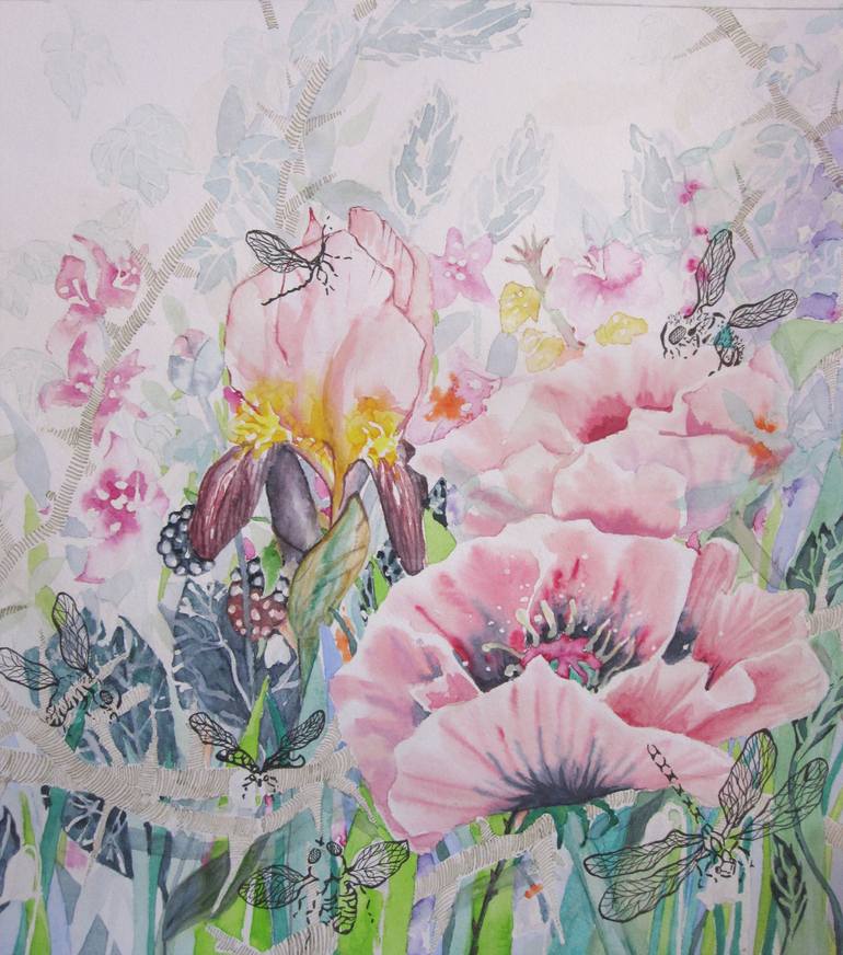 Original Figurative Floral Painting by Anita Salemink