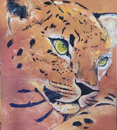 Original Expressionism Animal Painting by Connie Müller