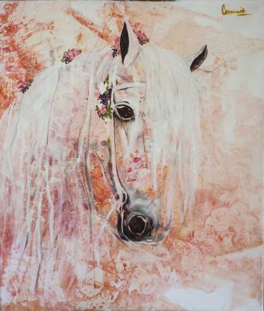 Original Figurative Horse Paintings by Connie Müller