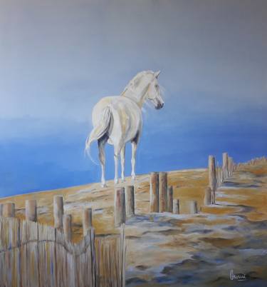 Original Art Deco Horse Paintings by Connie Müller