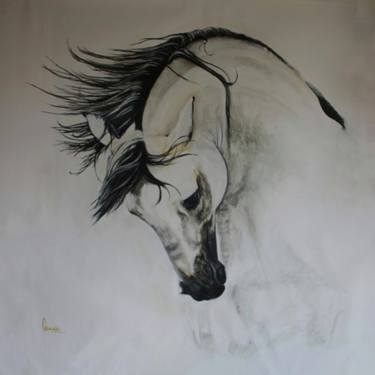 Original Art Deco Horse Paintings by Connie Müller