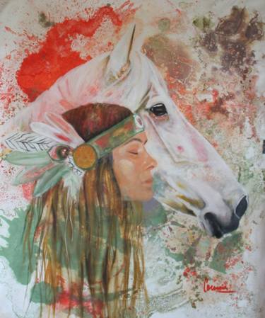 Original Figurative Horse Paintings by Connie Müller