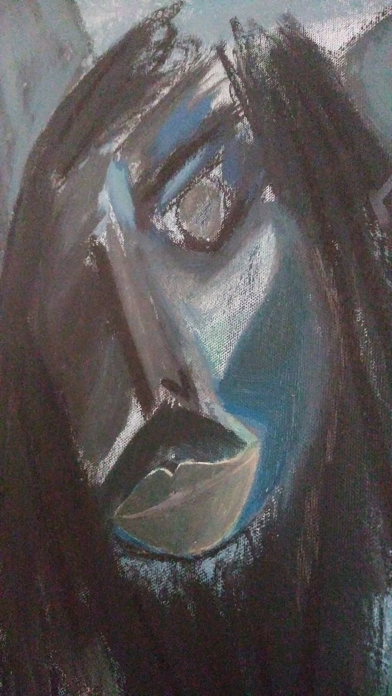 Original Abstract Expressionism Religion Painting by Nelson Babilonia