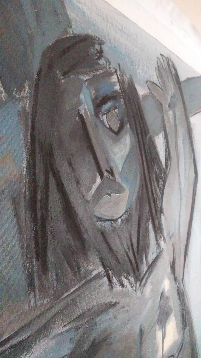 Original Abstract Expressionism Religion Painting by Nelson Babilonia