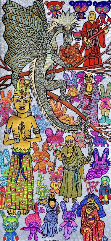 Original Figurative Popular culture Paintings by Tali Landsman